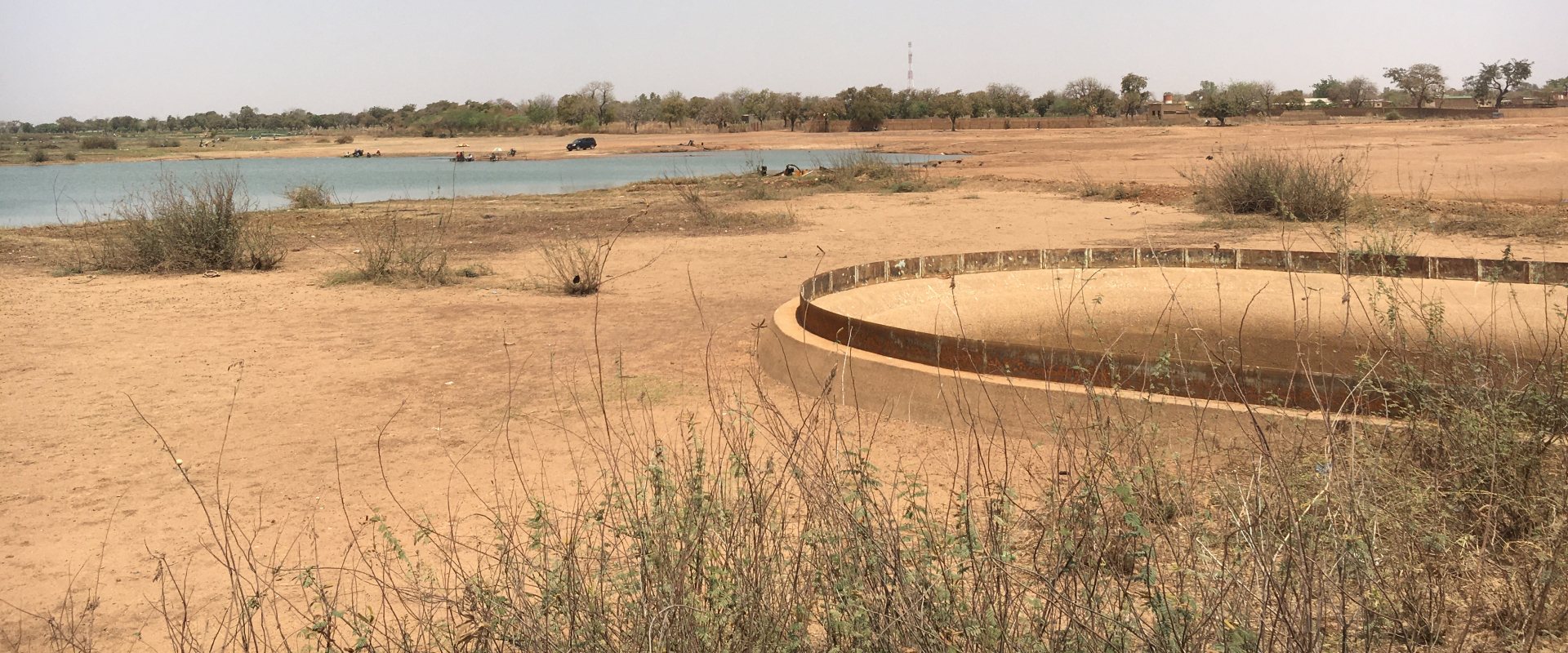 Water reservoir in Burkina Faso