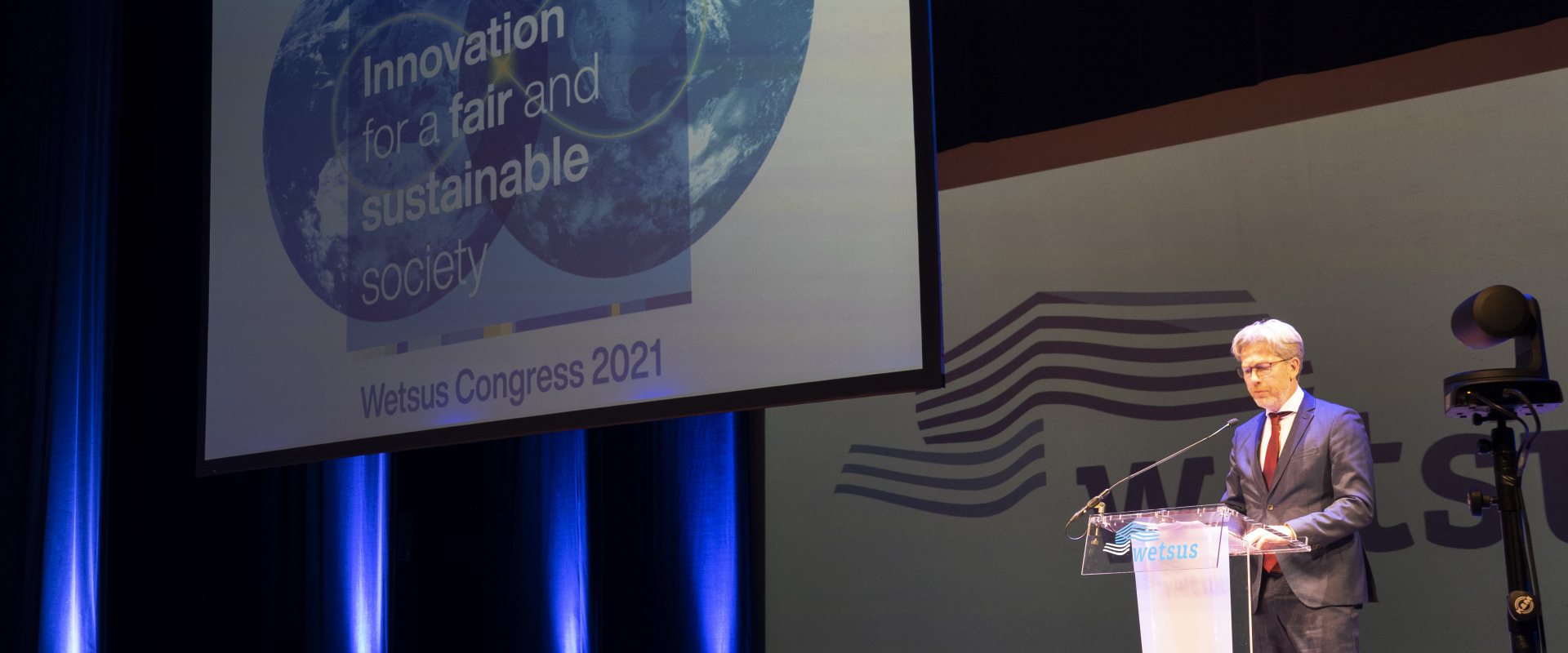 Opening of the Wetsus congress 2021 in Leeuwarden, the Netherlands on 4 October