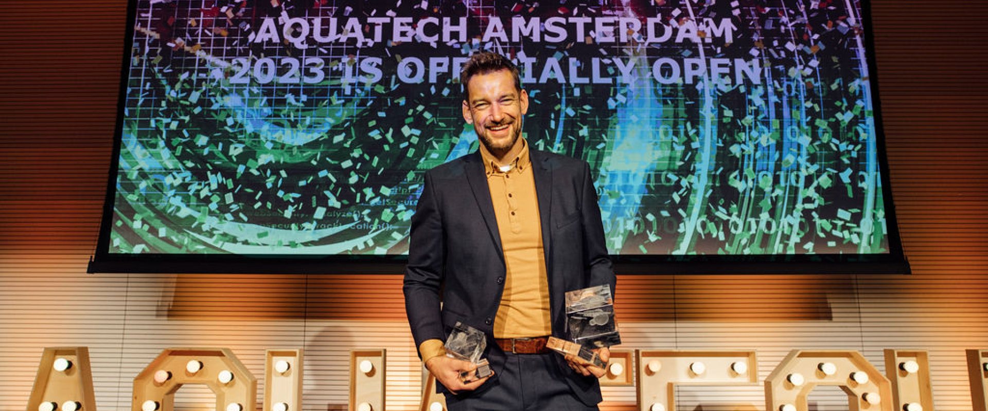 Simon Grasman, Chief Technology Officer at REDStack BV. Photo: Aquatech - RAI Amsterdam
