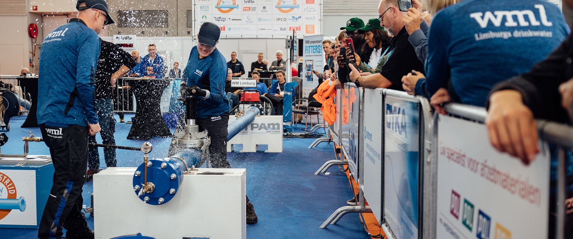 Pipefitting Championships at Aquatech Amsterdam 2023. This year’s winner was the Waterbedrijf Groningen, a Dutch utility, team.