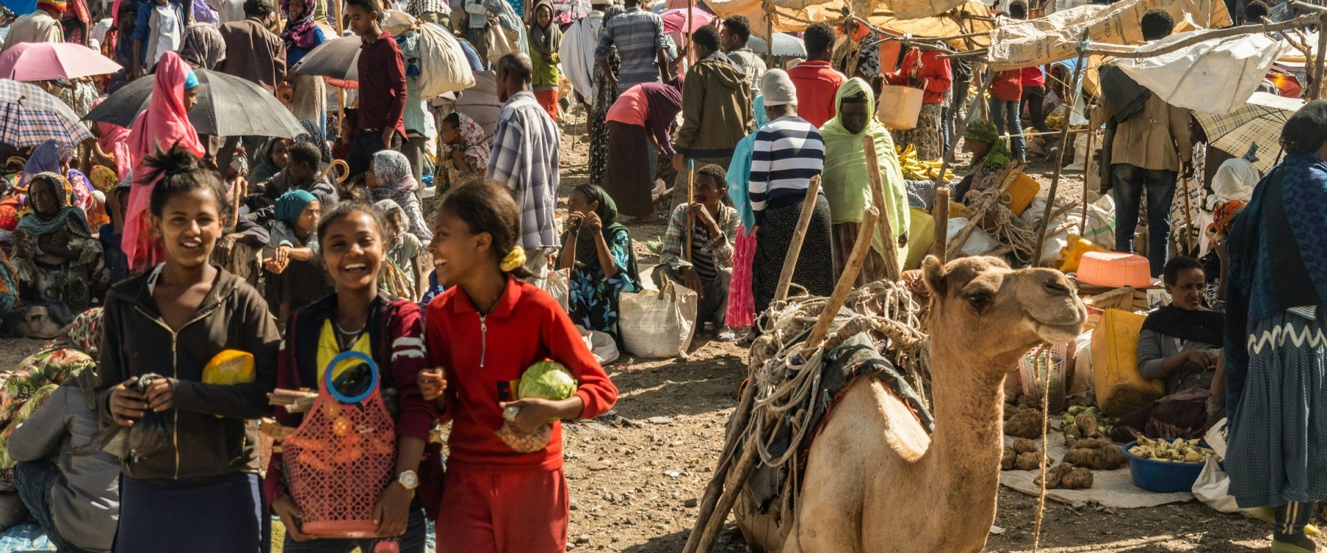 Crowded market in northern Ethiopia. Photo: Lesly Derksen/Unsplash