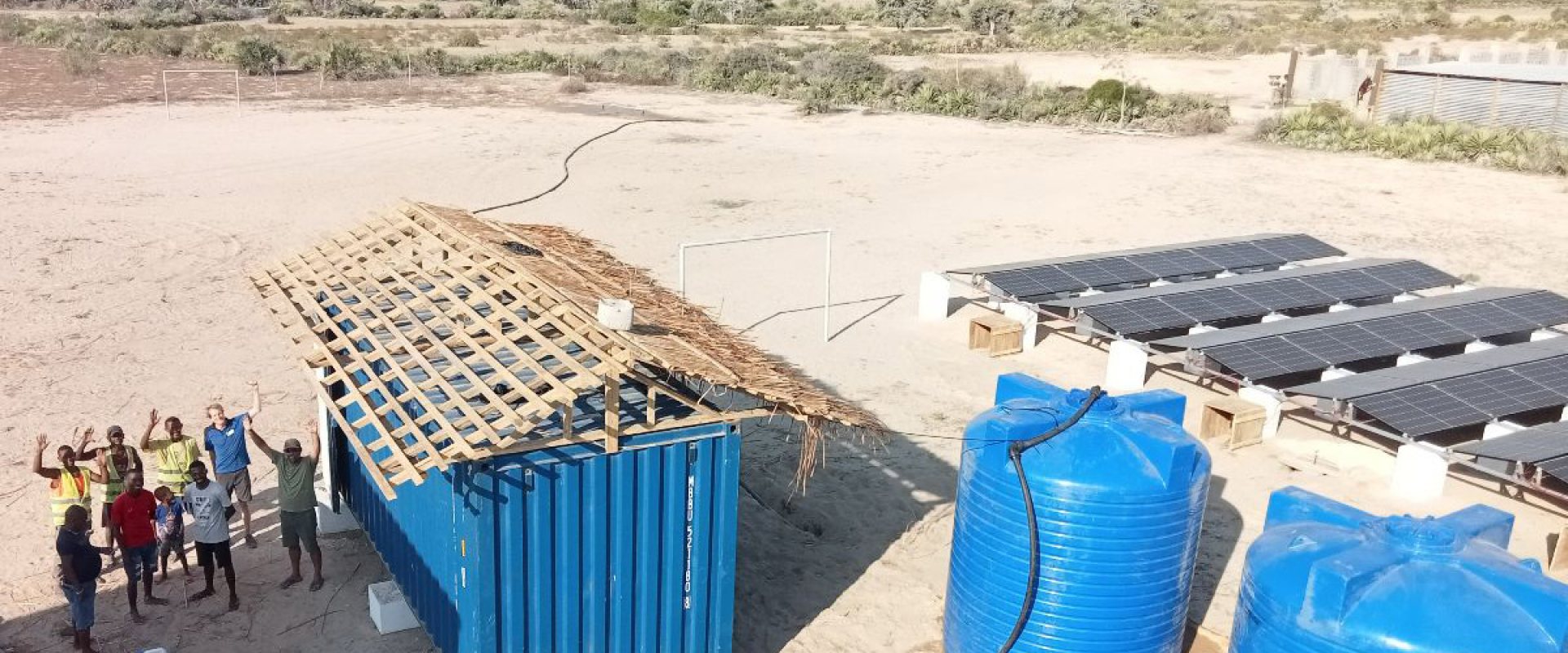 Site view of Elemental Water Maker's desalination project in Madagascar