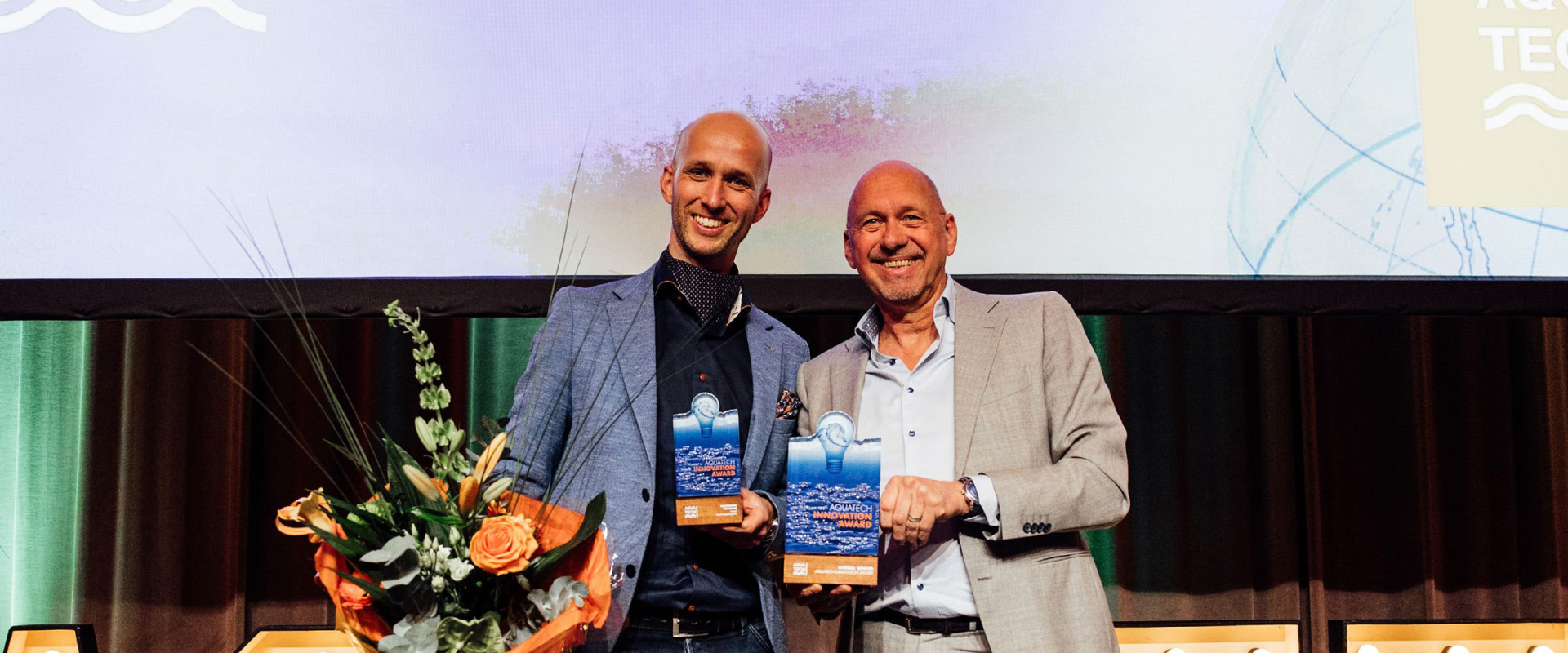 Aurea of Royal HaskoningDHV is the Overall Winner of the Aquatech Innovation Award 2025. Photo: Aquatech Amsterdam