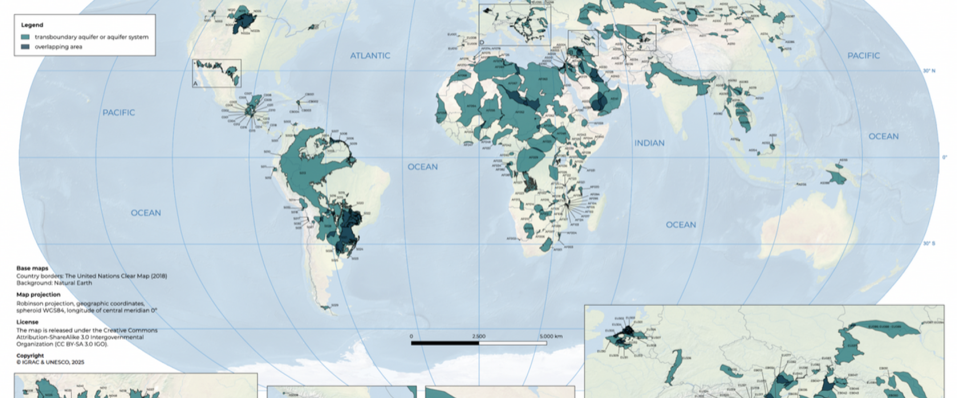 Transboundary aquifers of the world - 2025