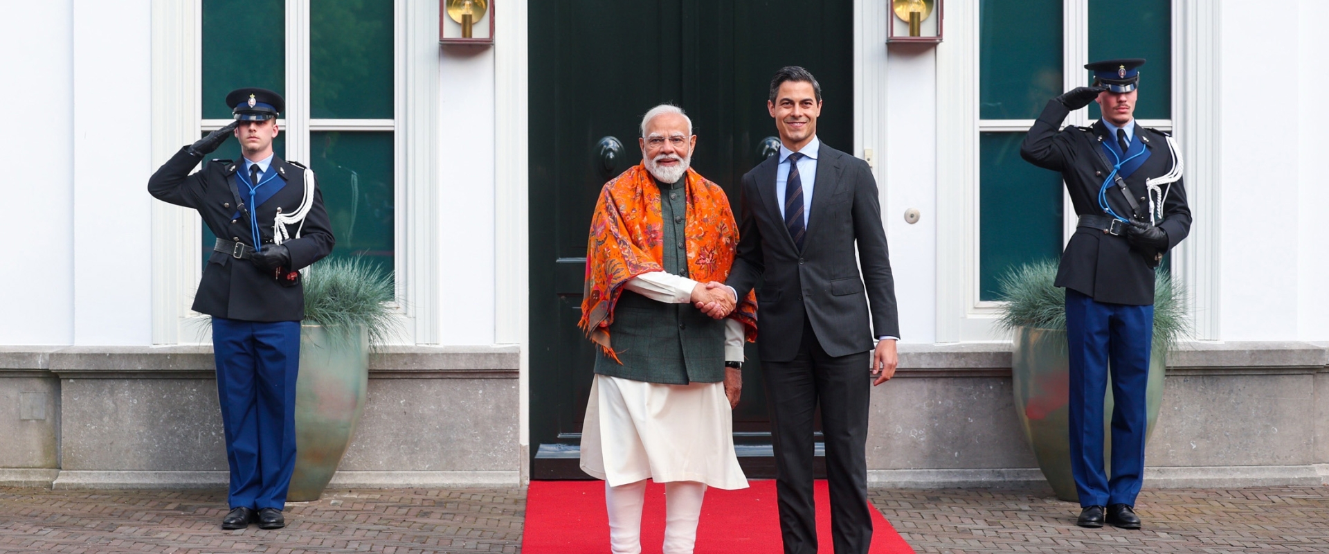  Prime Minister of India Shri Narendra Modi and Prime Minister of the Netherlands Rob Jetten, in May 16, 2026. Photo: Press Information Bureau (PIB), Government of India
